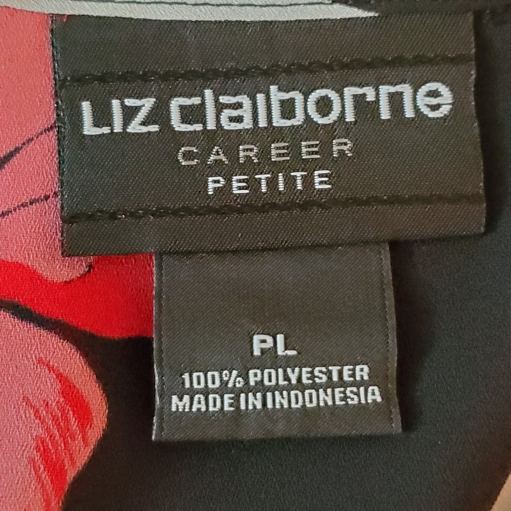 💥3/$25💥 Liz Claiborne Floral Semi Sheer Top - Picture 8 of 9